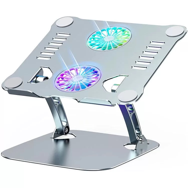 Porodo Adjustable Laptop Stand With Cooling Fan Grey Porodo Adjustable Laptop Stand With Cooling Fan Grey